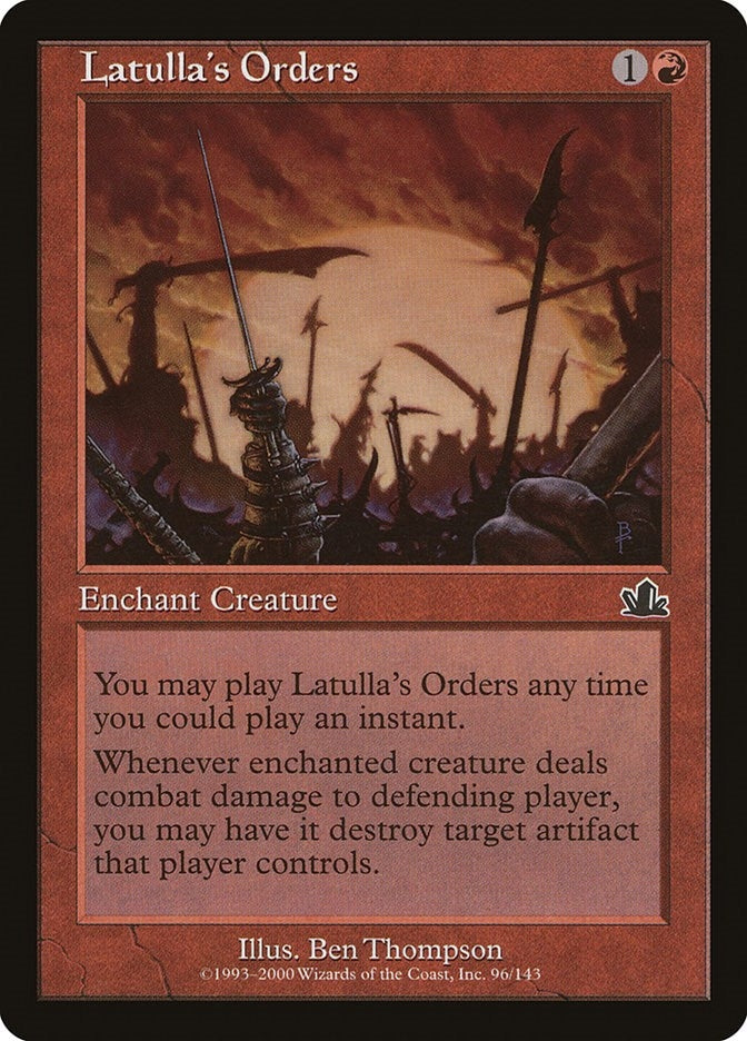 Image for Latulla's Orders (96) [Prophecy] - Magic: The Gathering