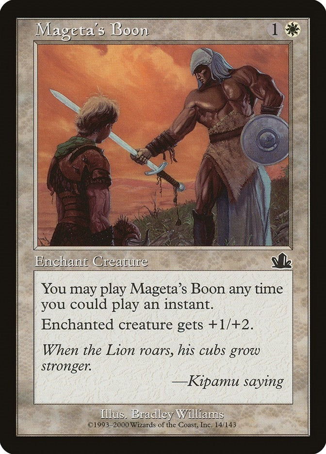 Image for Mageta's Boon (14) [Prophecy] - Magic: The Gathering