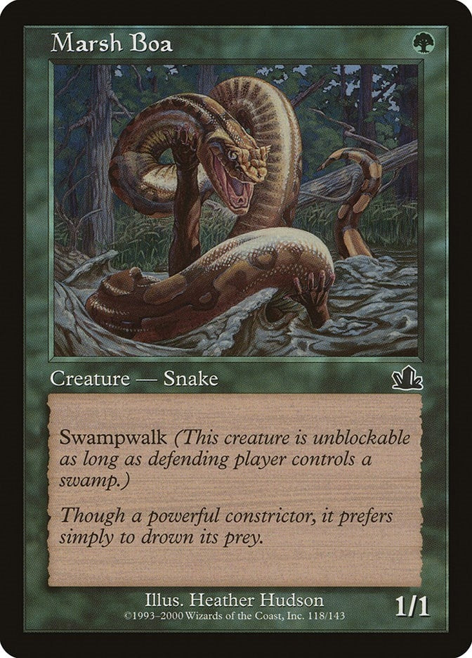 Image for Marsh Boa (118) [Prophecy] - Magic: The Gathering