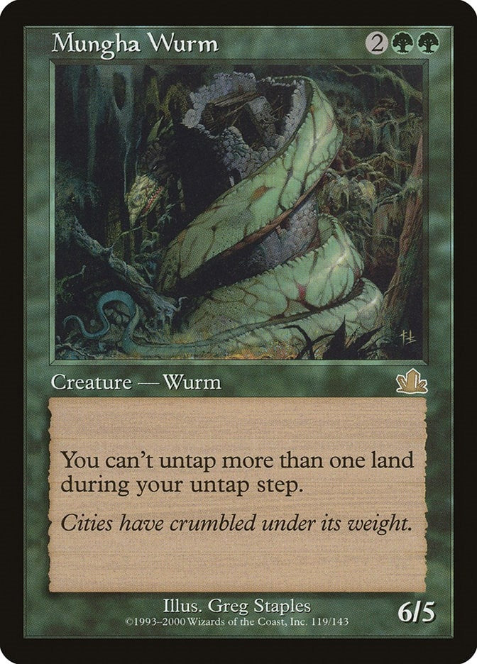 Image for Mungha Wurm (119) [Prophecy] - Magic: The Gathering