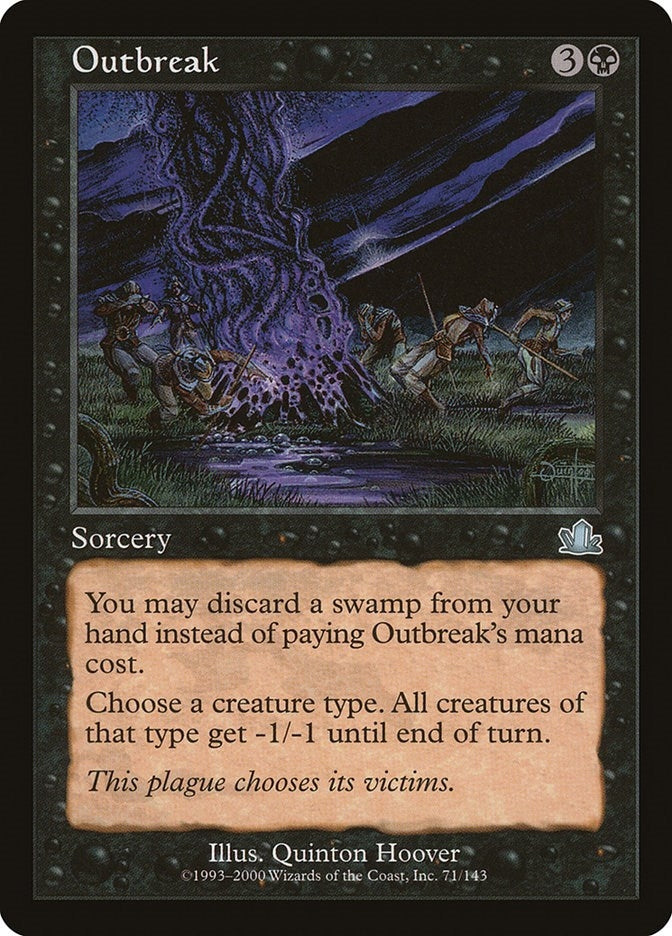 Image for Outbreak (71) [Prophecy] - Magic: The Gathering