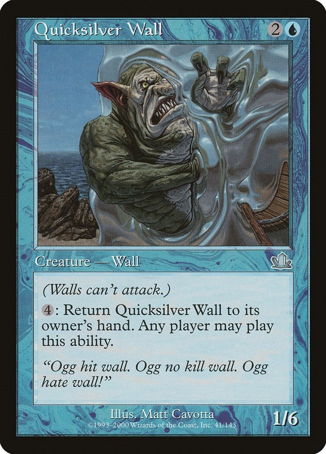 Image for Quicksilver Wall (41) [Prophecy] - Magic: The Gathering