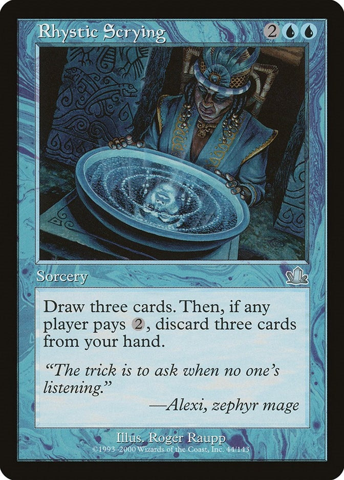Image for Rhystic Scrying (44) [Prophecy] - Magic: The Gathering