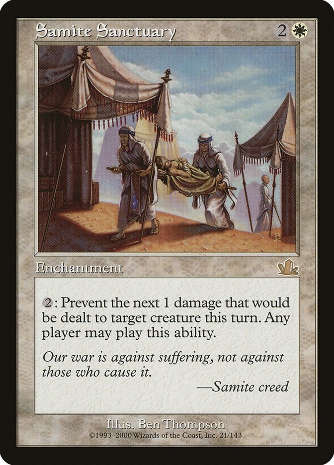 Image for Samite Sanctuary (21) [Prophecy] - Magic: The Gathering