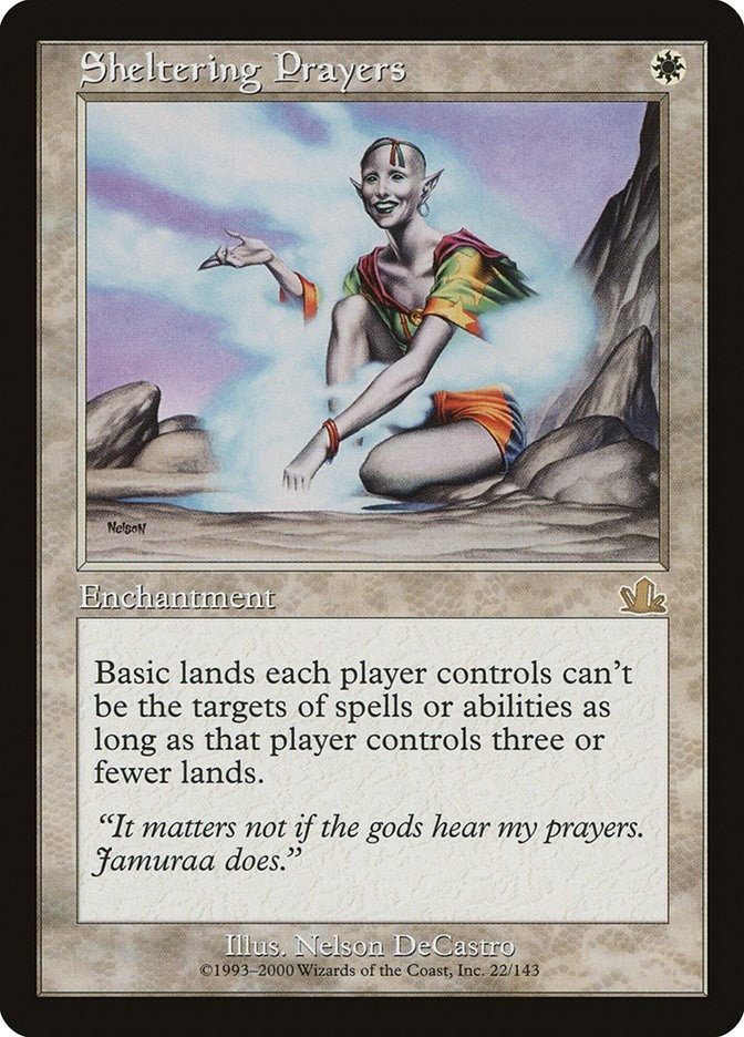 Image for Sheltering Prayers (22) [Prophecy] - Magic: The Gathering