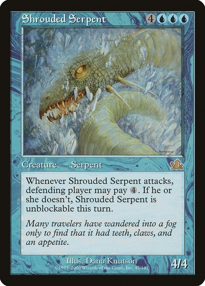 Image for Shrouded Serpent (47) [Prophecy] - Magic: The Gathering