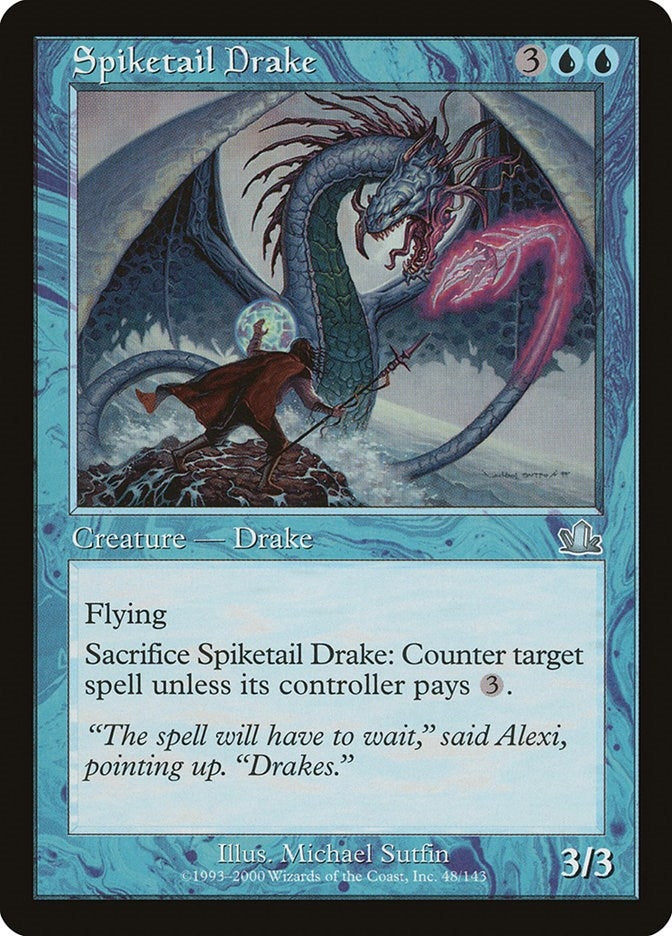 Image for Spiketail Drake (48) [Prophecy] - Magic: The Gathering