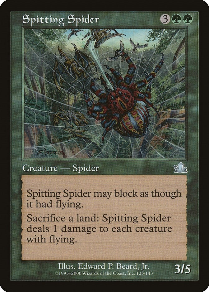 Image for Spitting Spider (125) [Prophecy] - Magic: The Gathering