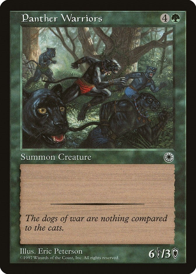 Image for Panther Warriors [Portal] - Magic: The Gathering