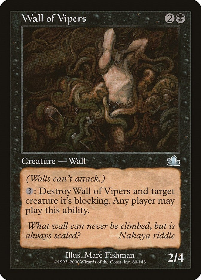 Image for Wall of Vipers (80) [Prophecy] - Magic: The Gathering