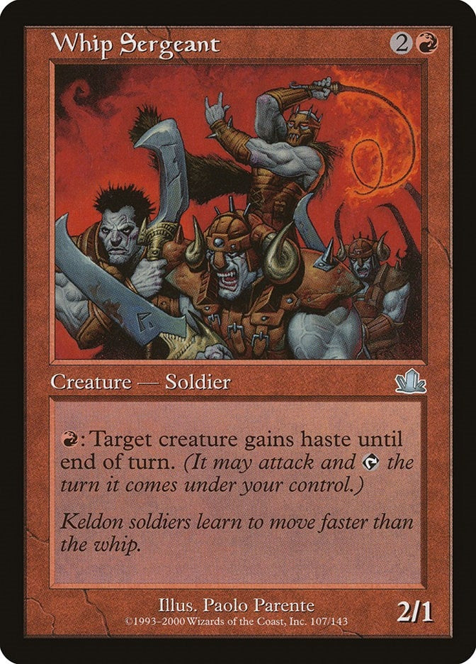 Image for Whip Sergeant (107) [Prophecy] - Magic: The Gathering