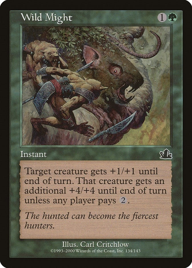 Image for Wild Might (134) [Prophecy] - Magic: The Gathering