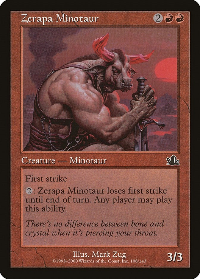 Image for Zerapa Minotaur (108) [Prophecy] - Magic: The Gathering
