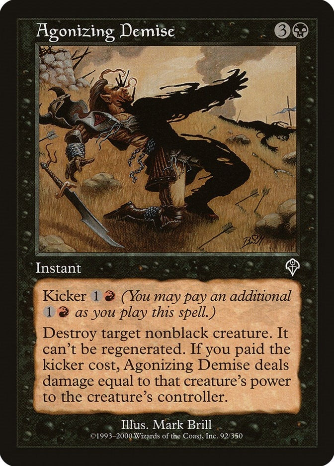 Image for Agonizing Demise (92) [Invasion] - Magic: The Gathering