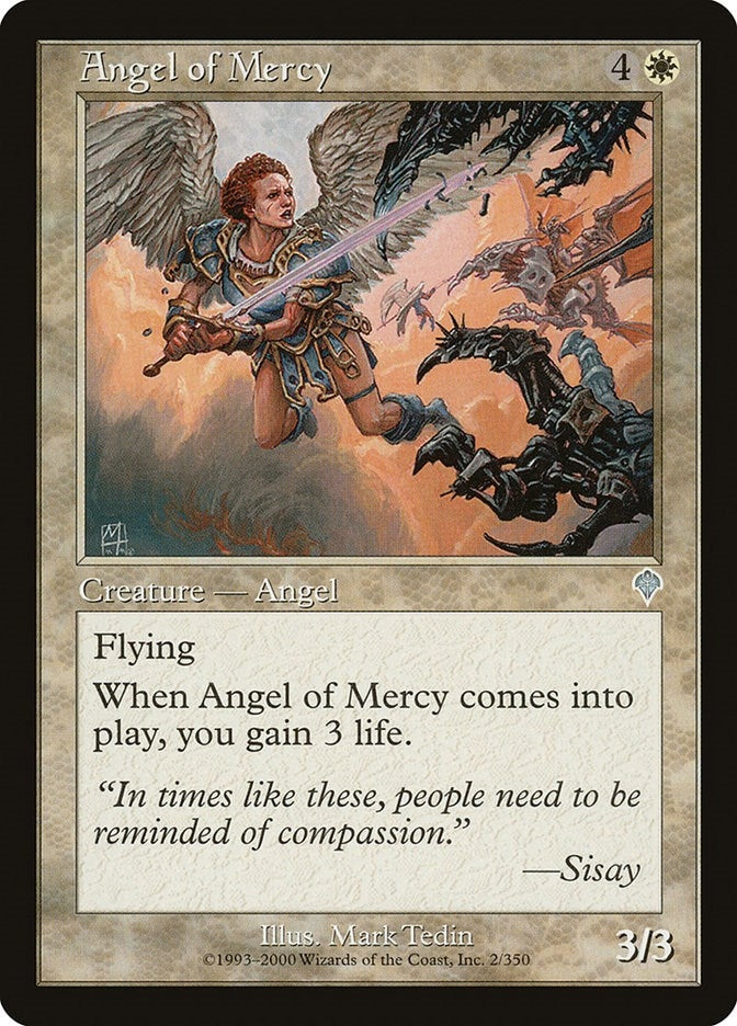 Image for Angel of Mercy (2) [Invasion] - Magic: The Gathering