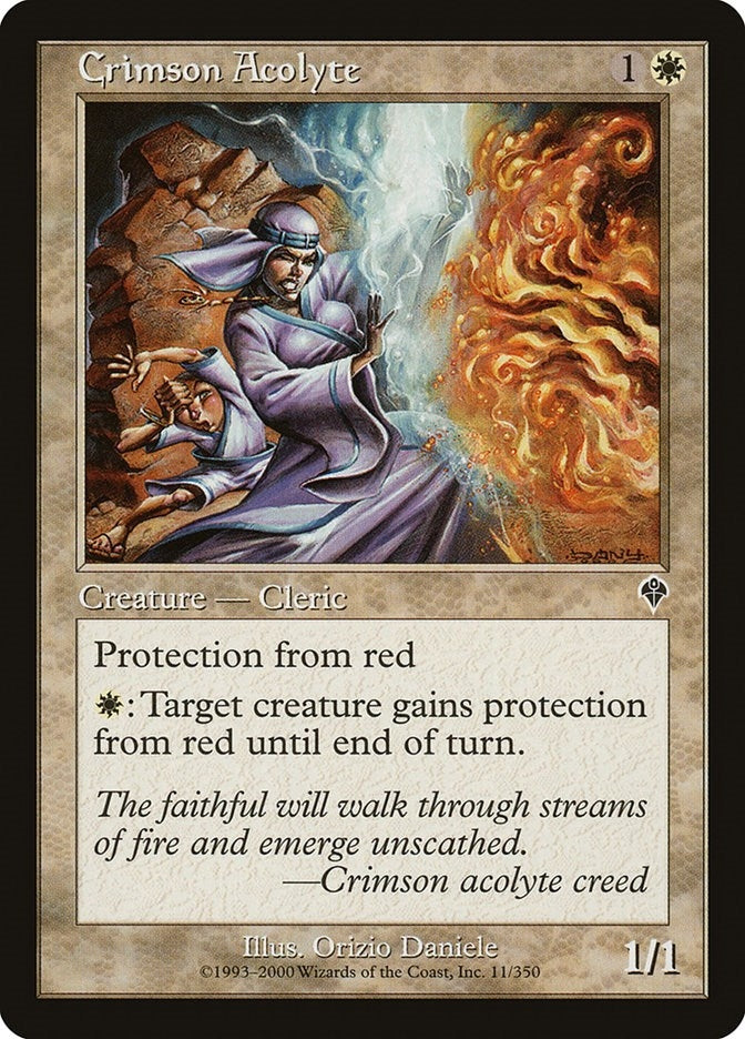 Image for Crimson Acolyte (11) [Invasion] - Magic: The Gathering