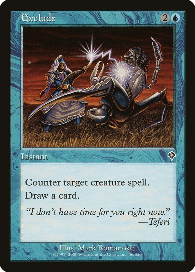 Image for Exclude (56) [Invasion] - Magic: The Gathering