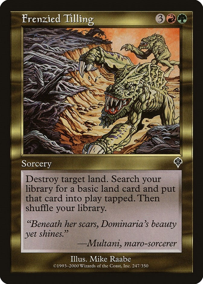 Image for Frenzied Tilling (247) [Invasion] - Magic: The Gathering