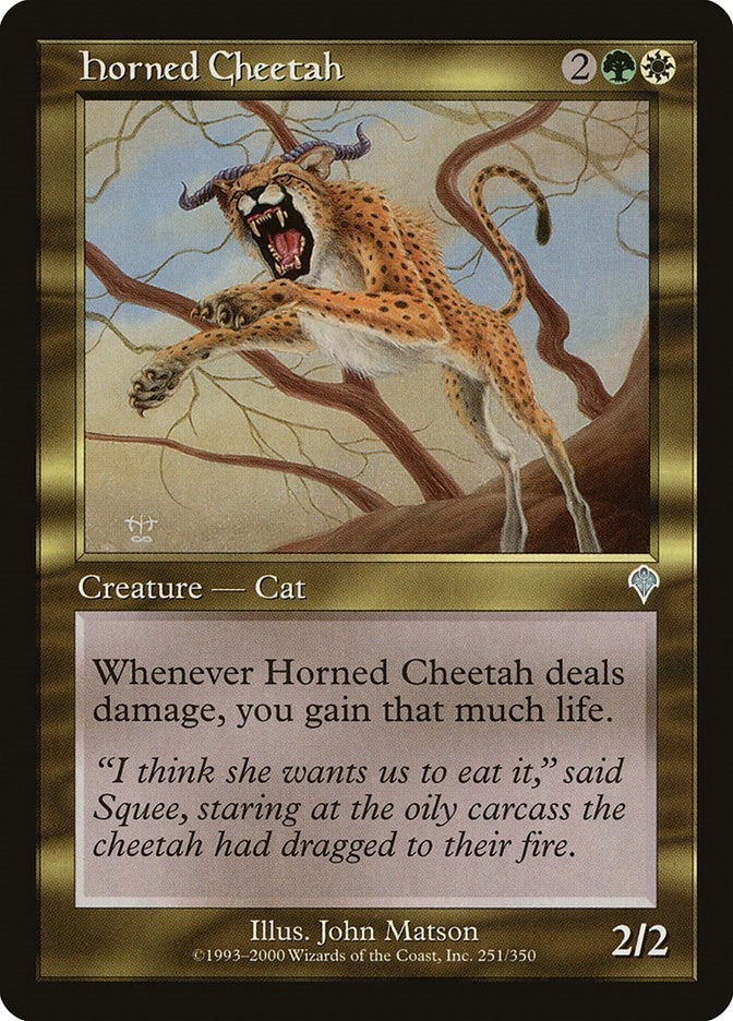 Image for Horned Cheetah (251) [Invasion] - Magic: The Gathering