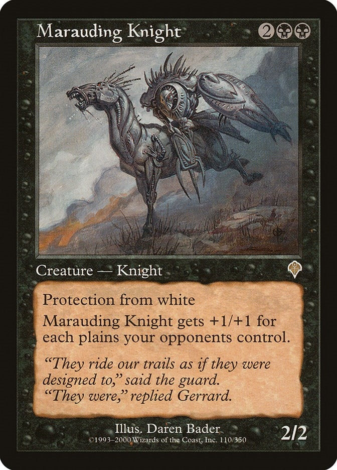 Image for Marauding Knight (110) [Invasion] - Magic: The Gathering
