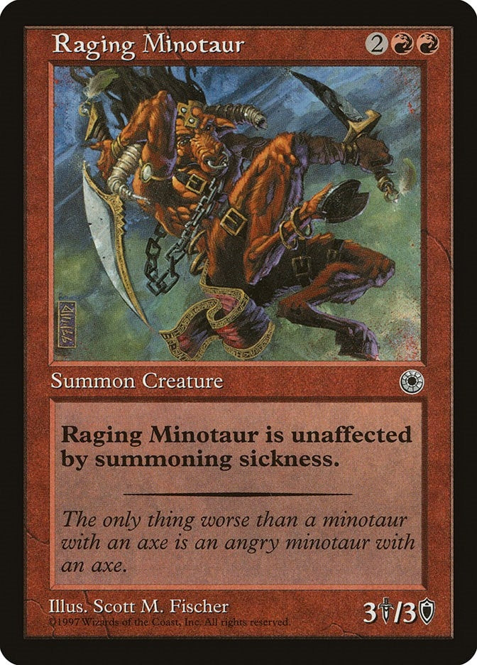 Image for Raging Minotaur [Portal] - Magic: The Gathering