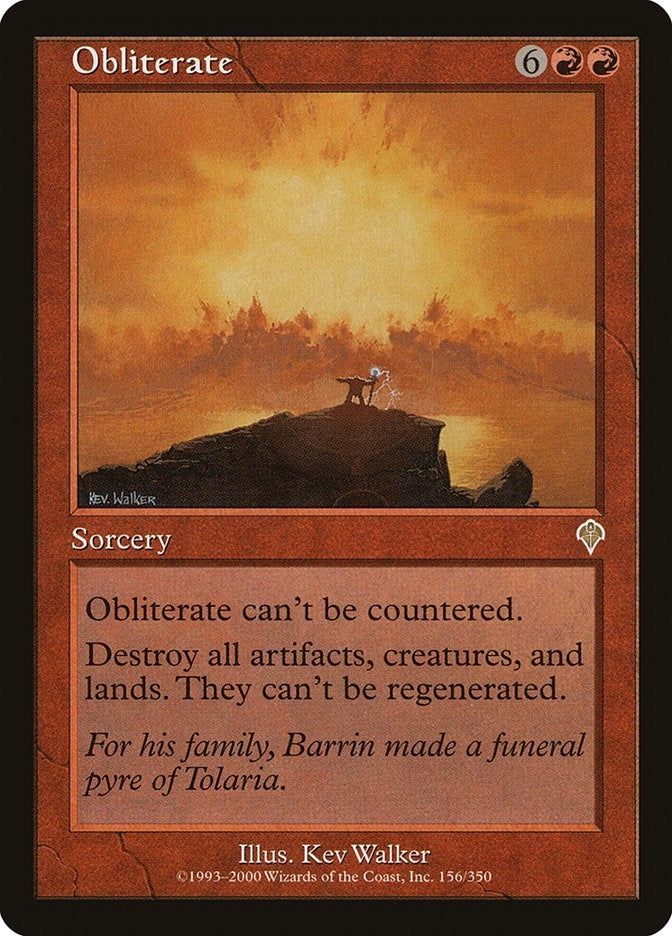 Image for Obliterate (156) [Invasion] - Magic: The Gathering