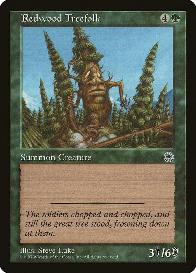 Image for Redwood Treefolk [Portal] - Magic: The Gathering