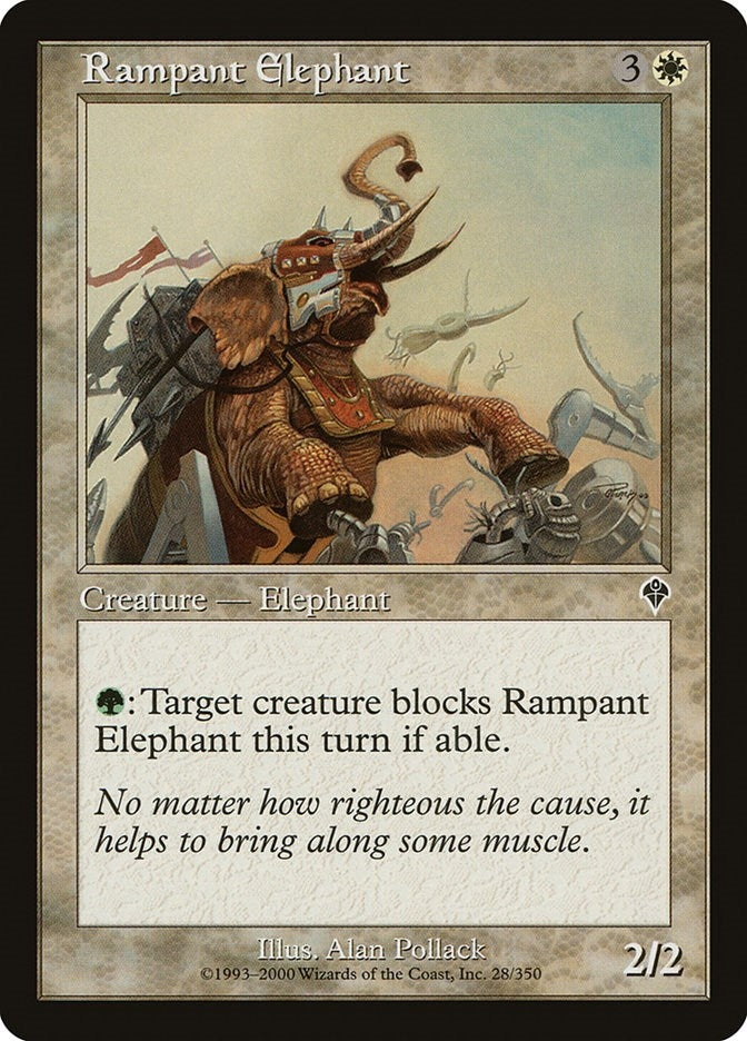 Image for Rampant Elephant (28) [Invasion] - Magic: The Gathering