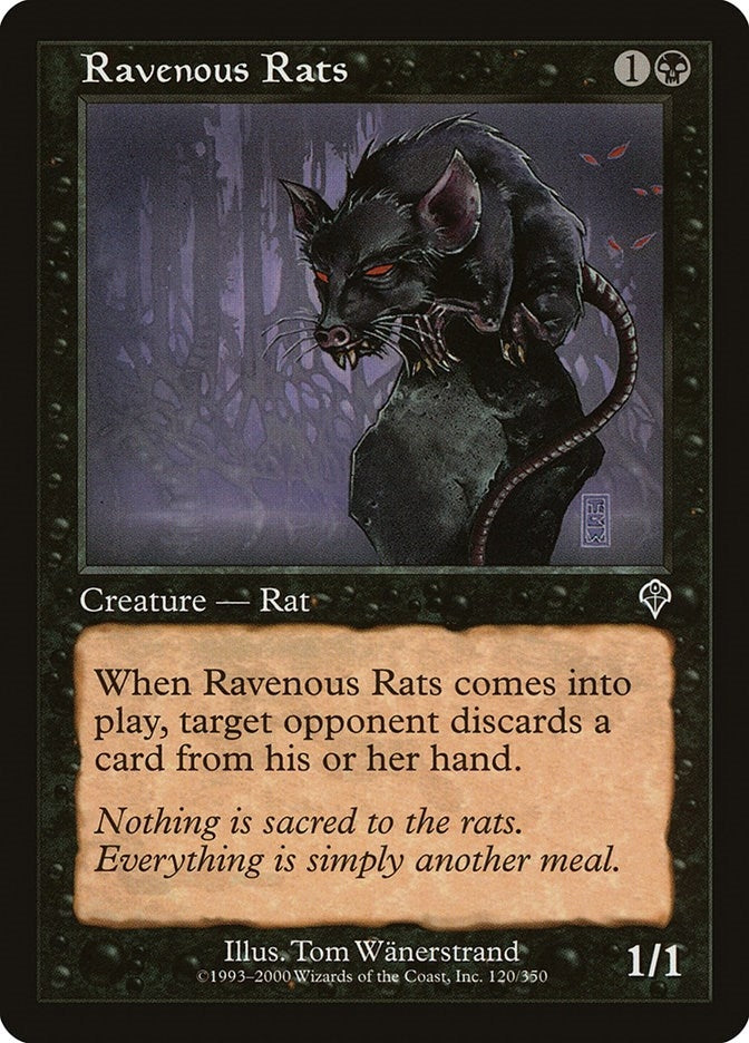 Image for Ravenous Rats (120) [Invasion] - Magic: The Gathering