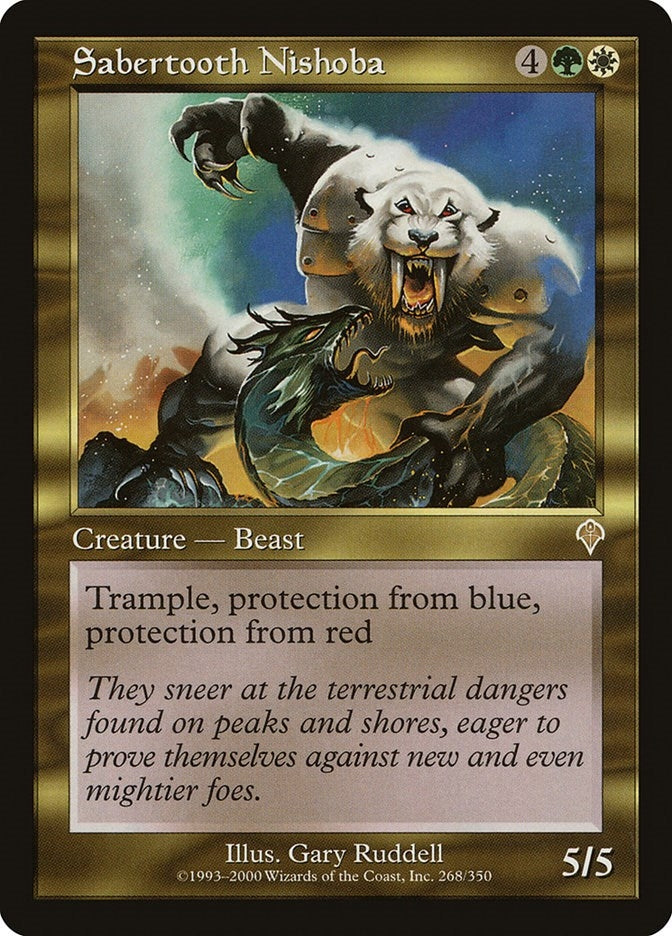 Image for Sabertooth Nishoba (268) [Invasion] - Magic: The Gathering
