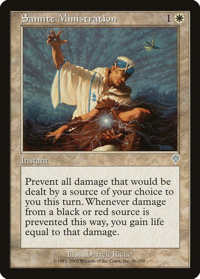 Image for Samite Ministration (36) [Invasion] - Magic: The Gathering