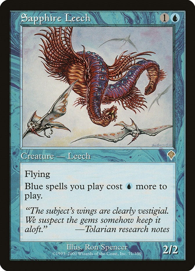 Image for Sapphire Leech (71) [Invasion] - Magic: The Gathering