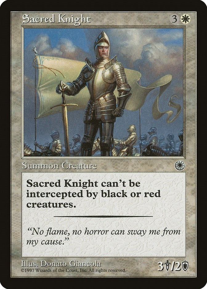 Image for Sacred Knight [Portal] - Magic: The Gathering