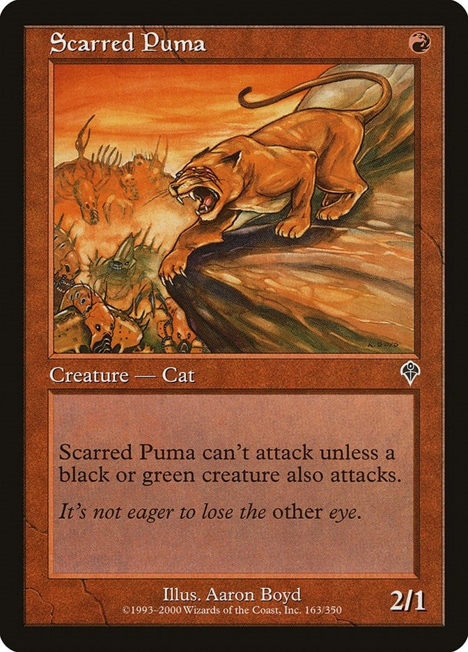 Image for Scarred Puma (163) [Invasion] - Magic: The Gathering