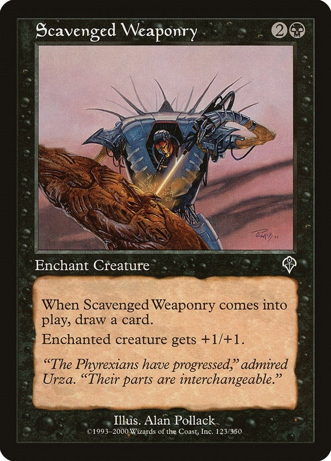 Image for Scavenged Weaponry (123) [Invasion] - Magic: The Gathering