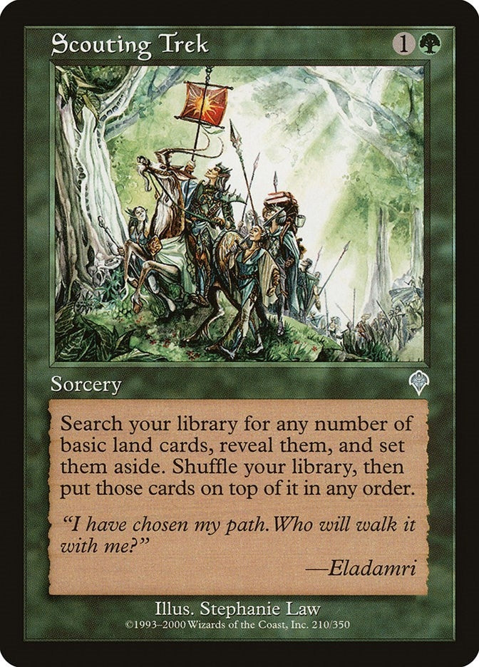 Image for Scouting Trek (210) [Invasion] - Magic: The Gathering