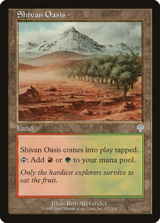 Image for Shivan Oasis (327) [Invasion] - Magic: The Gathering