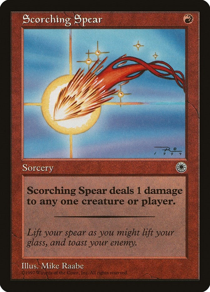 Image for Scorching Spear [Portal] - Magic: The Gathering