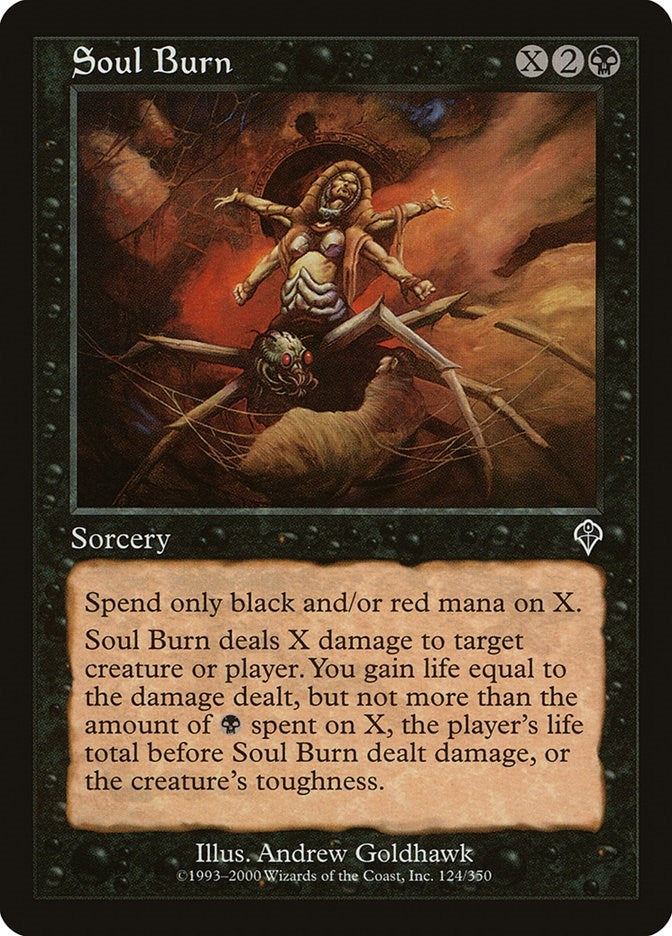 Image for Soul Burn (124) [Invasion] - Magic: The Gathering