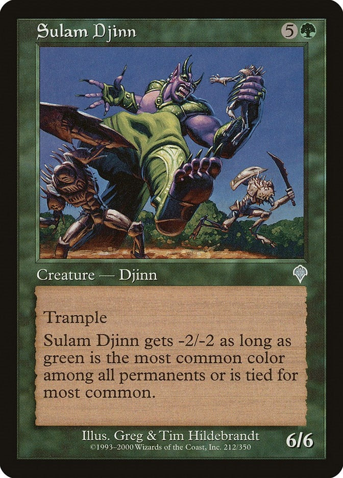 Image for Sulam Djinn (212) [Invasion] - Magic: The Gathering