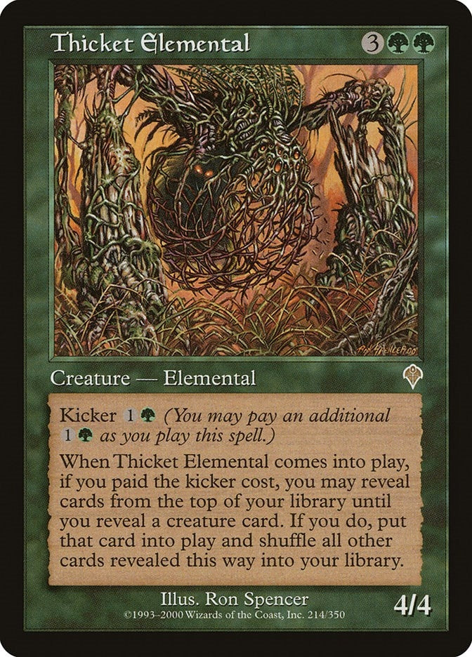 Image for Thicket Elemental (214) [Invasion] - Magic: The Gathering