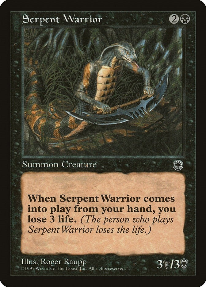 Image for Serpent Warrior [Portal] - Magic: The Gathering