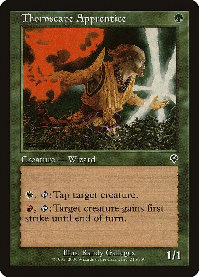 Image for Thornscape Apprentice (215) [Invasion] - Magic: The Gathering