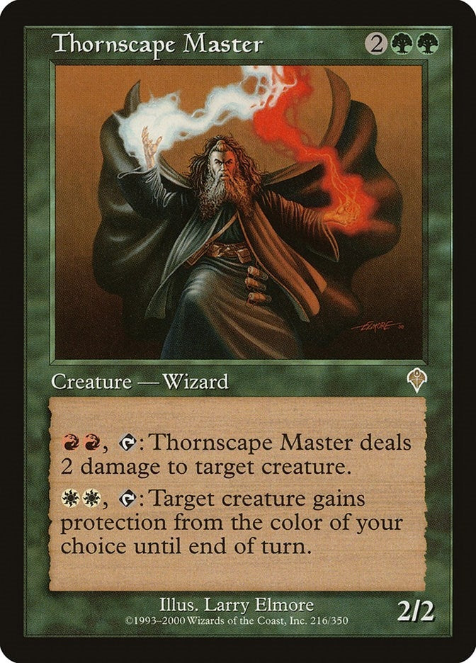 Image for Thornscape Master (216) [Invasion] - Magic: The Gathering