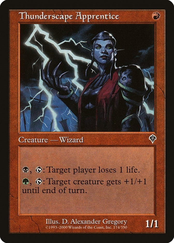 Image for Thunderscape Apprentice (174) [Invasion] - Magic: The Gathering
