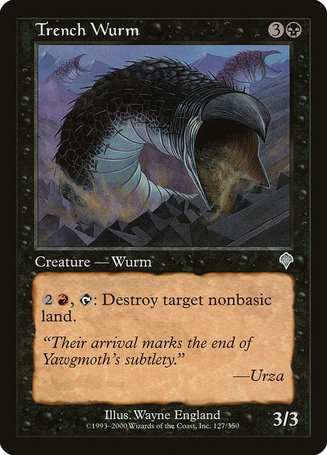 Image for Trench Wurm (127) [Invasion] - Magic: The Gathering