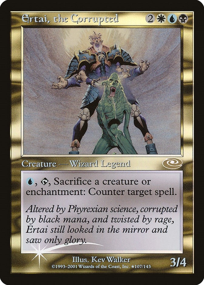 Image for Ertai, the Corrupted (Alt. Art Foil) (107) [Planeshift] - Magic: The Gathering