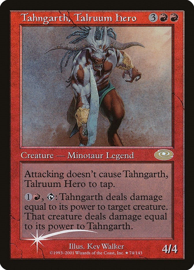 Image for Tahngarth, Talruum Hero (Alt. Art Foil) (74) [Planeshift] - Magic: The Gathering
