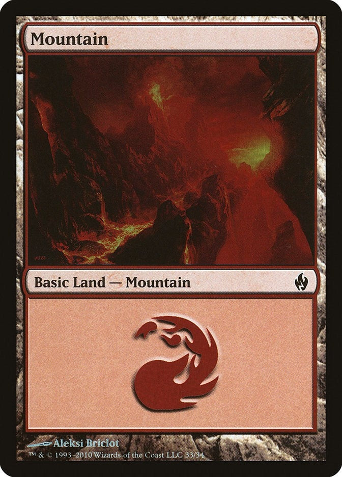 Image for Mountain (33) (33) [Premium Deck Series: Fire and Lightning] - Magic: The Gathering