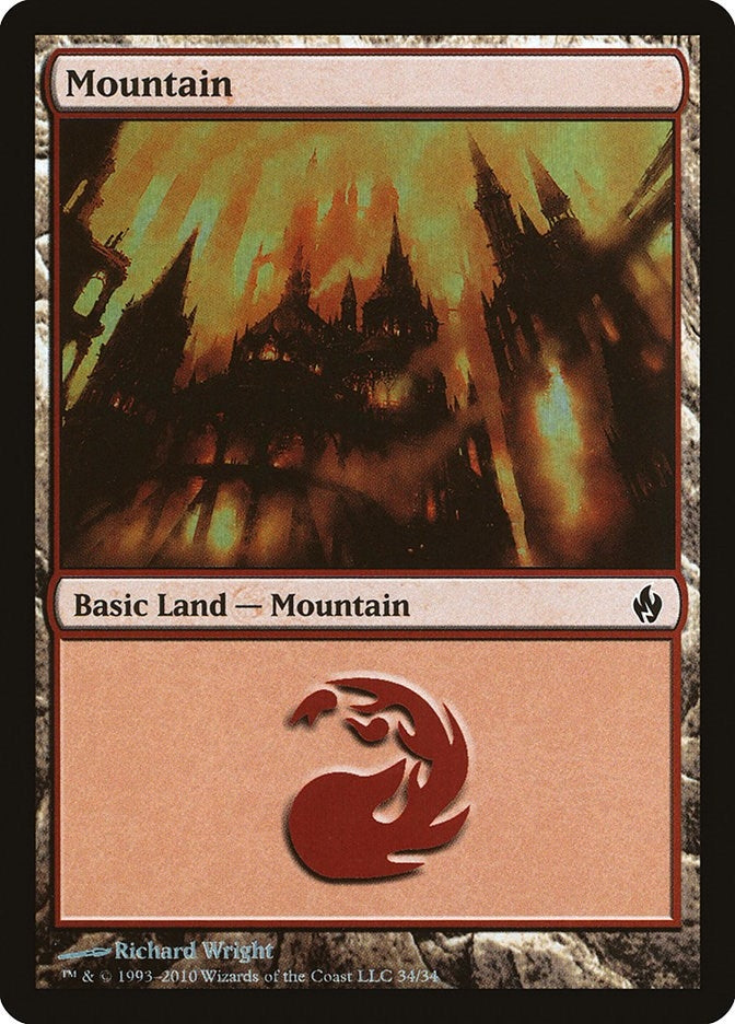 Image for Mountain (34) (34) [Premium Deck Series: Fire and Lightning] - Magic: The Gathering